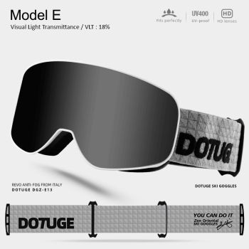 DOTUGE Kids Snow Goggles with Magnetic Flip Design, Anti-Fog HD Lens & UV400 Protection, Compatible with Prescription Glasses, Ideal for Skiing, Snowboarding, and Winter Outdoor Adventures (F)