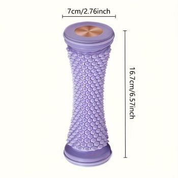 Foot Massager Roller for Plantar Fasciitis Relief - Home Muscle Recovery Tool with Acupressure Nodes, Versatile for Full-Body Soothing After Workouts or Long Days on Feet (Green)