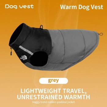 Keep Your Pup Cozy and Visible This Winter – Waterproof, Insulated Dog Coat with Reflective Strips, Front Zipper, D-Ring Leash Attachment, and Adjustable Fit for Daily Walks and Outdoor Adventures (2XL, Khaki)