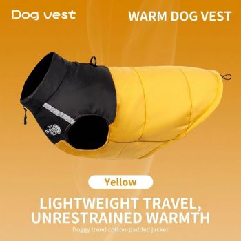 Keep Your Pup Cozy and Visible This Winter – Waterproof, Insulated Dog Coat with Reflective Strips, Front Zipper, D-Ring Leash Attachment, and Adjustable Fit for Daily Walks and Outdoor Adventures (M, Grey)