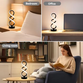 White Infinity-Shaped Night Light 2-Pack Night Light Ambient Lighting Modern Home