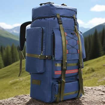 130L Backpack Outdoor Travel Backpack Camping Backpack For Adults Large - Green - Size M