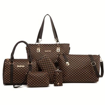 Women'S Handbag Set Large Capacity Tote Bag Shoulder Bag For Women Crossbody - Khaki - Size 35-13-28