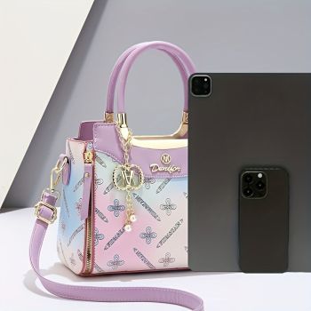 Women'S Handbag Large Capacity Shoulder Bag Crossbody Bag Tote Bag All-Match - Purple - Size 24-10-18