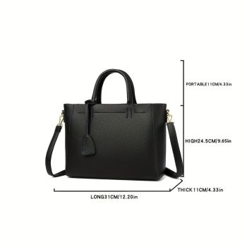 Women'S Tote Briefcase Commuting Bag Handheld Bag Cross-Body Bag Spacious Tote - Beige - Size 31-11-24