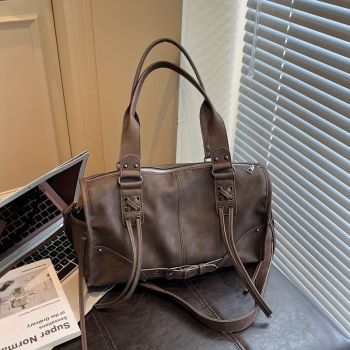 Women'S Travel Tote Bag Brown Travel Bag Stylish Travel Bag Durable Tote - Orange - Size M