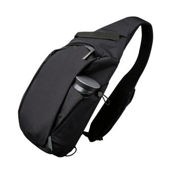 Black Blue sling backpack, luggage pass-through, concealed zip pocket, travel backpack, high-quality backpack, tablet backpack, Australia travel, everyday carry, anti-theft backpack