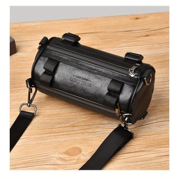 Black Brown Unisex Cross Body Bag Travel Bag Durable Bag Adjustable Strap Bag Multiple
