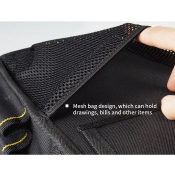 Black Gray tool organizer bag, WINHUNT, tool storage, DIY tools, professional tools, tool compartments, Australian tradies, workshop organization, heavy duty tool bag
