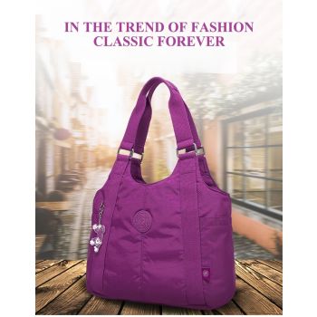 Burgundy purplish red Wine Red Travel Bag One-Shoulder Bag Large Capacity Bag Leisure Travel Bag