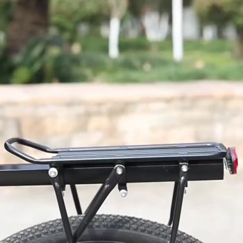 Bicycle Rear Rack Bag Expandable Bike Bag 27L Bike Storage Cycling Accessories - Red - Size L
