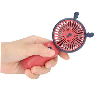 Stay Cool Anywhere with our Portable Handheld Fan - Cute Animal Horn Design USB Rechargeable & Battery Operated Fan for Travel