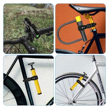 2 Pcs Bike Flashlight Mount Holder Universal Bicycle Flashlight HolderRotation Bike Flashlight Clip Adjustable Clamp Headlight