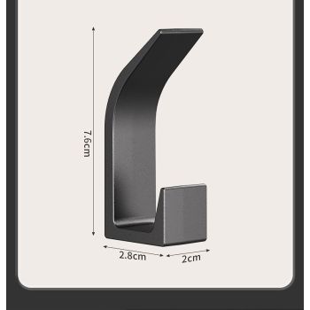 5 PCS wall coat hook wall mounted minimalist hooks hat hangers wall home hooks coat rack aluminum hangers towel robe Wall-mounted