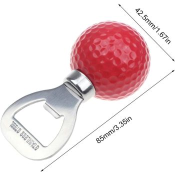 Golf Ball Bottle Opener, Beer Bottle Opener Funny Gifts for Men Women Novelty Items for Golf Lover Beer Enthusiast Bottle （2pcs）