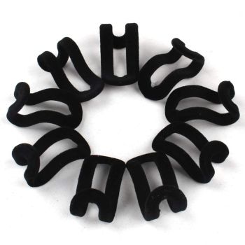 Velvet Hanger Connector Hooks for Closet Space Saving Cascading Hanger Organizer, Black, 20 Pack  Hanger Connection Hook