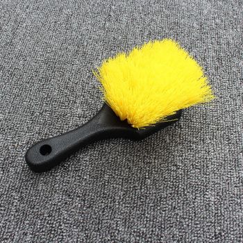 Car Wash Brush, Car Cleaning Brush for Interior Floorliner Carpet Upholstery Detailing Brush Short Handle Wheel/Tire Brush Body