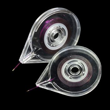 6Pcs Empty Nail Art Striping Tape Line Case Tools Sticker Box Holder Nail Art Tape Roller Dispenser for Easy Use DIY Sticker Nail