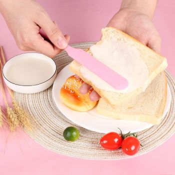 Silicone Jar Scraper with Long Handle, Jam Spreader for Peanut Butter, Kitchen Spatula for Baking and Cake Icing (2Pcs)