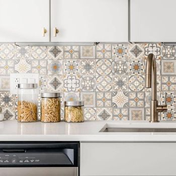 Peel and Stick Tile Stickers for Home Decor-(Pack of 30) 4x4 Inch Easy to Peel and Stick Wall Tile Decals - Matte Finish Laminated
