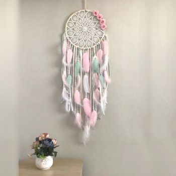 Colorful Dream Catchers,Handmade Feather Native Circular Net for Boys Bedroom Wall Hanging Decoration Wall Art Ornament Craft