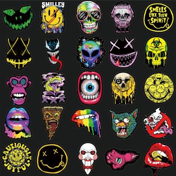 Halloween Stickers (Hallowehorror)
50 PCS Horror Movie Stickers,Horror Decor,Scary Movie Gifts,Spooky Gifts,Supernatural