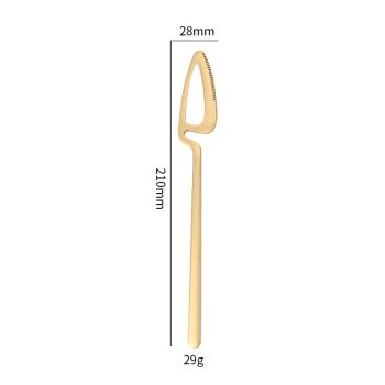 Hangable -Piece Silverware Set, Satin Finish Flatware Cutlery, Knives/Forks/Spoons Included, Dishwasher Safe (Matte Gold)
