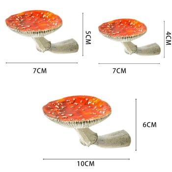 Mushroom Shelf 3 Pack Cute Cottage Core Wall Decor Small Floating Mushroom Shelves Unique Mushroom Gifts for Girls and Boys