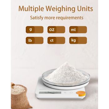 Food Kitchen Scale Mini Pocket Scale,5KG/0.1g High Precision,Plastic Platform,Smart Tare,Quick Measuring,Digital Scale for Cooking