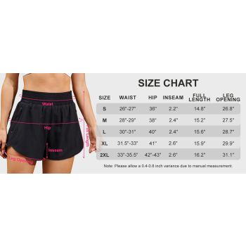 High-Waisted Athletic Shorts for Women, Perfect for Gym, Running, Yoga and Daily Casual Wear, M (Pink)