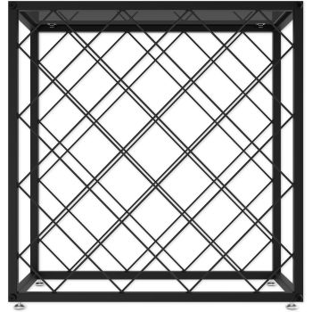 Freestanding Metal Wine Rack for 25 Bottles