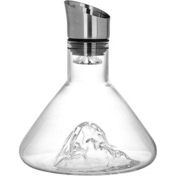 CARLA HOME Iceberg Wine Decanter with Aerator Filter and Lid