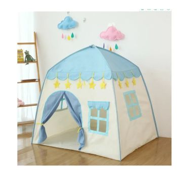 130CM Portable Kids Castle Tent Large Blue