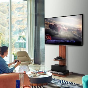 Adjustable Wood TV Stand for 32-65 Inch LCD LED