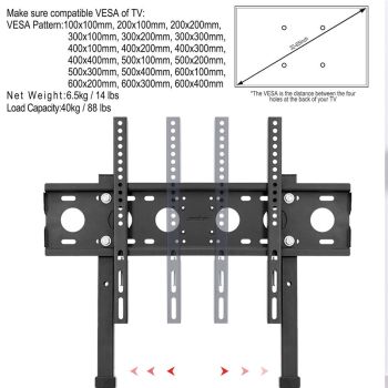 TV Stand Base Mount Bracket Swivel for 32-65 LED LCD Screen