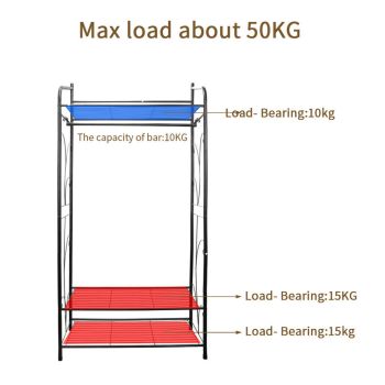 Extra Large Iron Clothes Rack Garment Hanging Stand