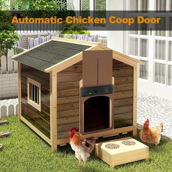 Automatic Chicken Coop Door Opener Solar Timer Sensor LCD AU