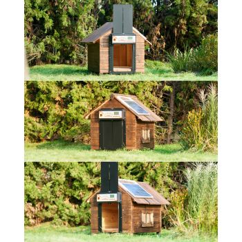 Automatic Chicken Coop Door Solar/Battery/AC 6W Aluminum Copper
