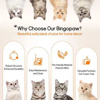 Cat Tree Tower Condo Scratcher Bed Sisal Plush Toy Ball