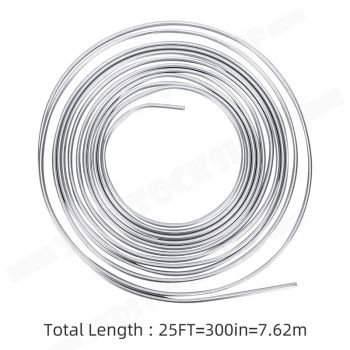25Ft 3/16'' OD Steel Zinc Brake Line Tubing Kit 150MPa +32 Fittings