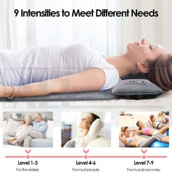 Electric Full Body Massage Mat 10 Motors Heated 45cm Width