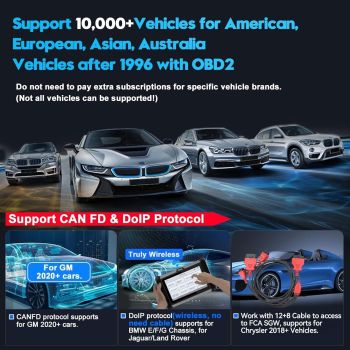 D7W Wireless OBD2 Scanner ECU Coding Key Programming