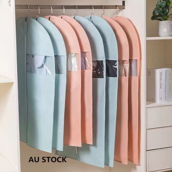 Pink Garment Bag Dustproof Dress Suit Coat Cover 60x100cm Protector AU