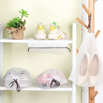 10PCS Travel Shoe Bags Portable Storage Pouch Drawstring Dust Organizer