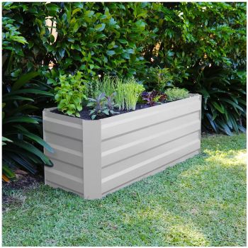 Slimline Garden Bed 120 x 45 x 45cm White