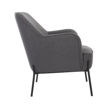 Upholstered Armchair Dark Grey