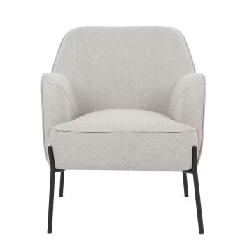 Hugo upholstered armchair ivory