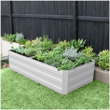 Large Garden Bed 180 x 90 x 45cm White