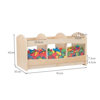 Jooyes Wooden and Acrylic See Through Storage Cabinet Display Unit