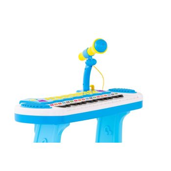 Children's Electronic Keyboard with Stand (Blue) Musical Instrument Toy 